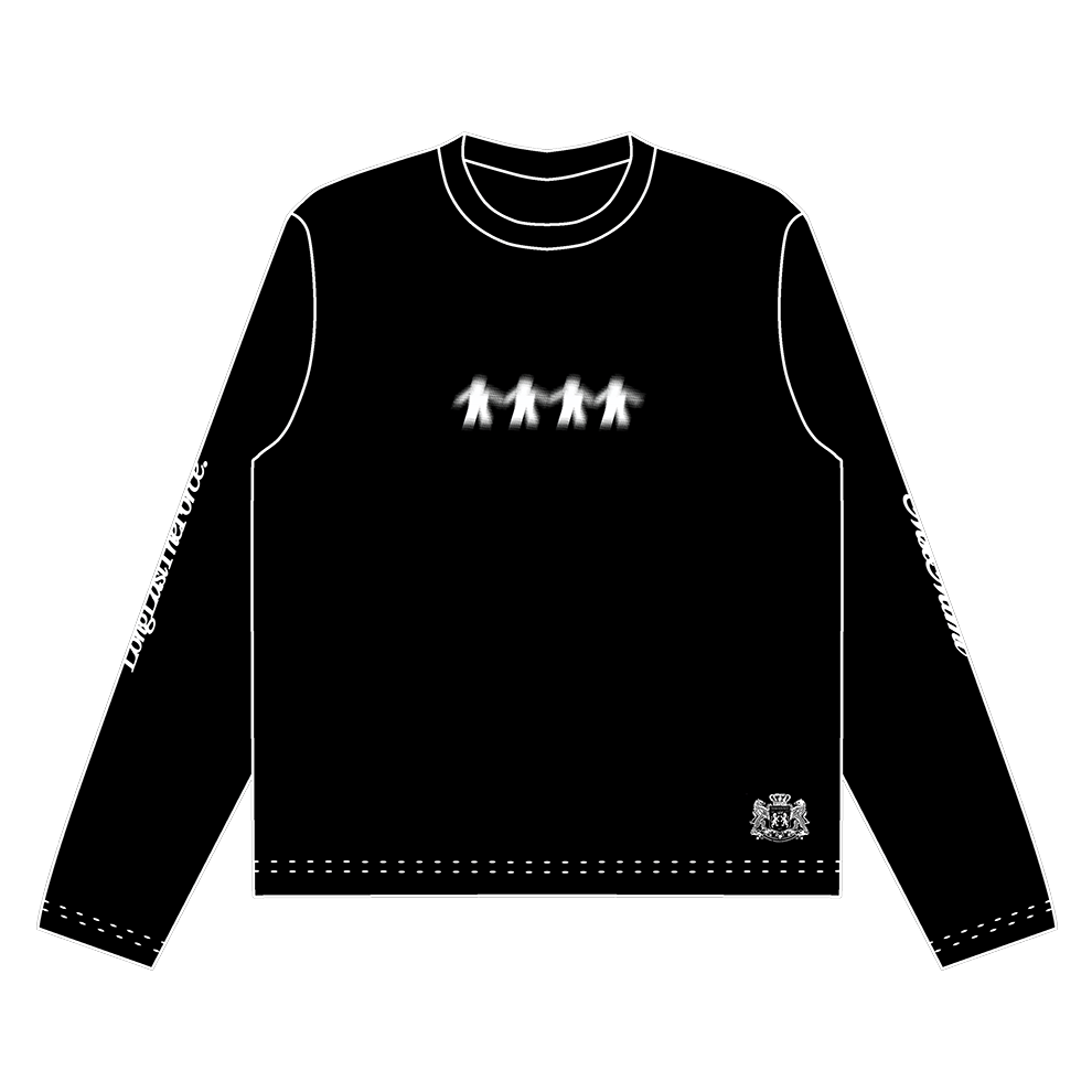 LLTF LONG SLEEVE — BLACK EDITION (BOXY FIT)