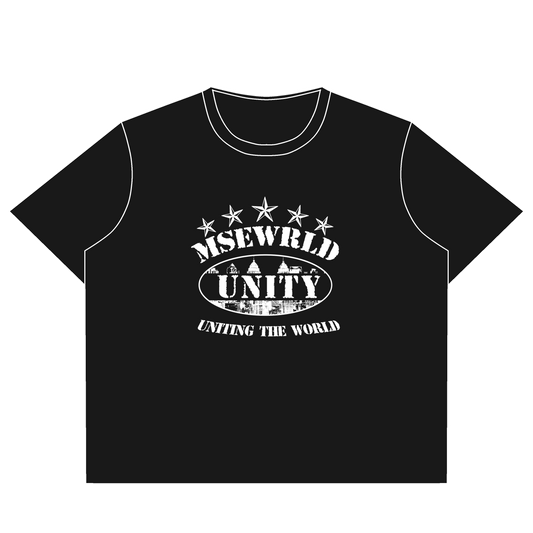 MSEMVMT U.T.W [UNITING THE WORLD] BOXY TEE — BLACK EDITION