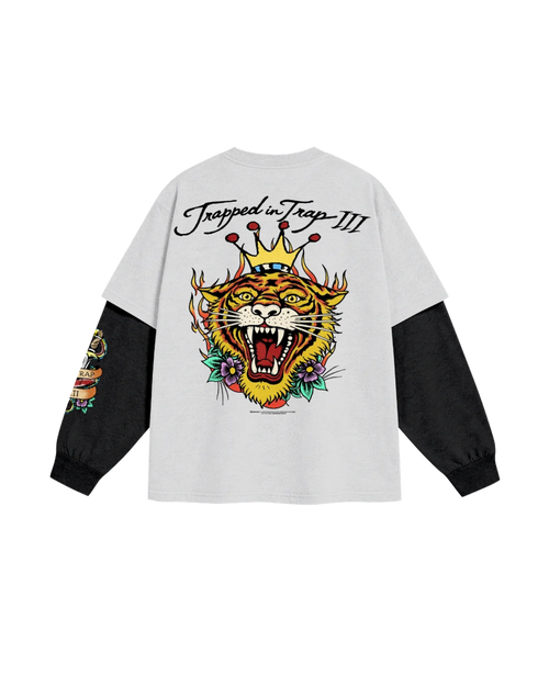 TRAPPED IN TRAP III LONGSLEEVE - WHITE EDITION