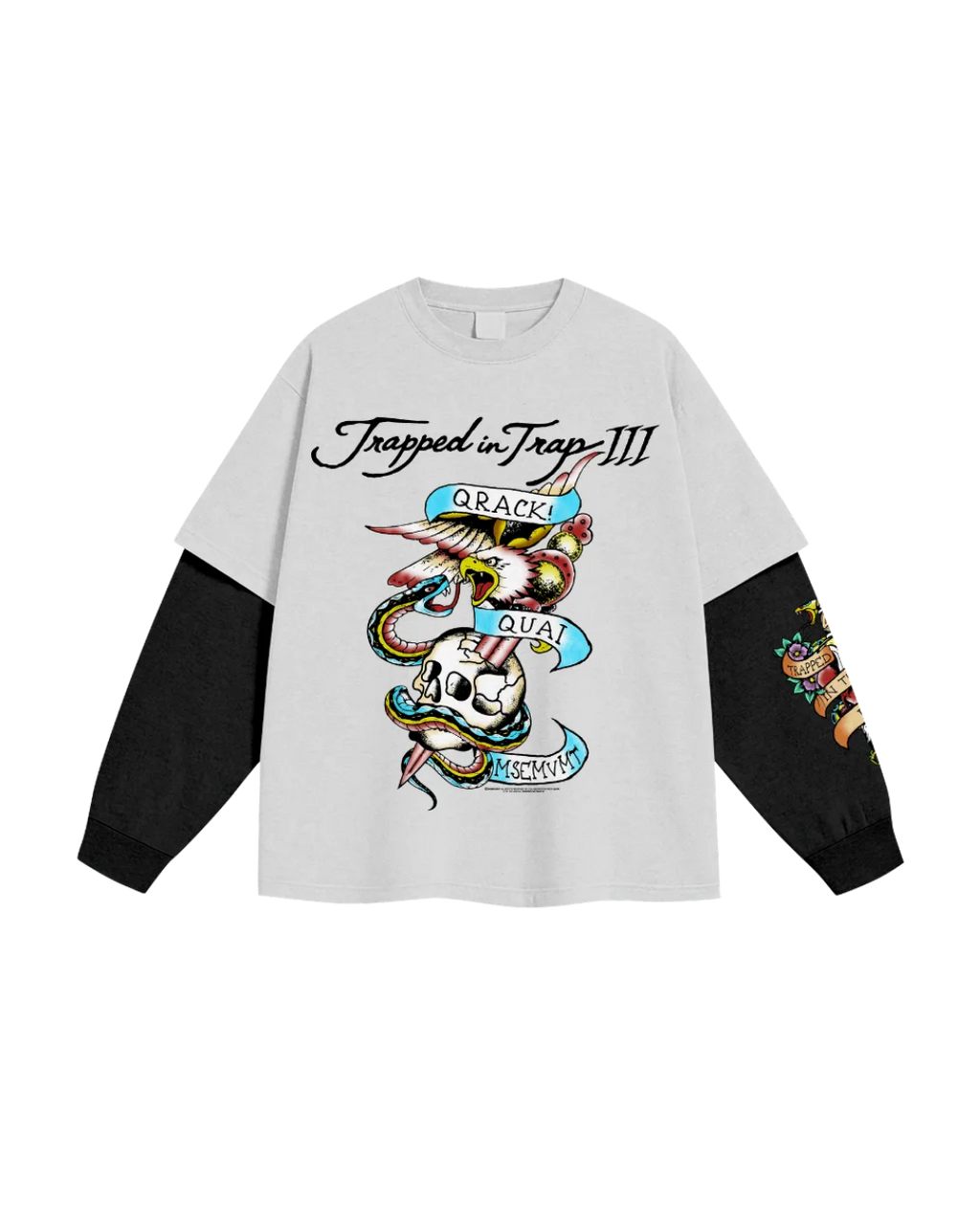 TRAPPED IN TRAP III LONGSLEEVE - WHITE EDITION