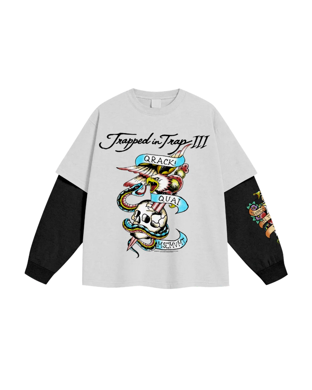 TRAPPED IN TRAP III LONGSLEEVE - WHITE EDITION