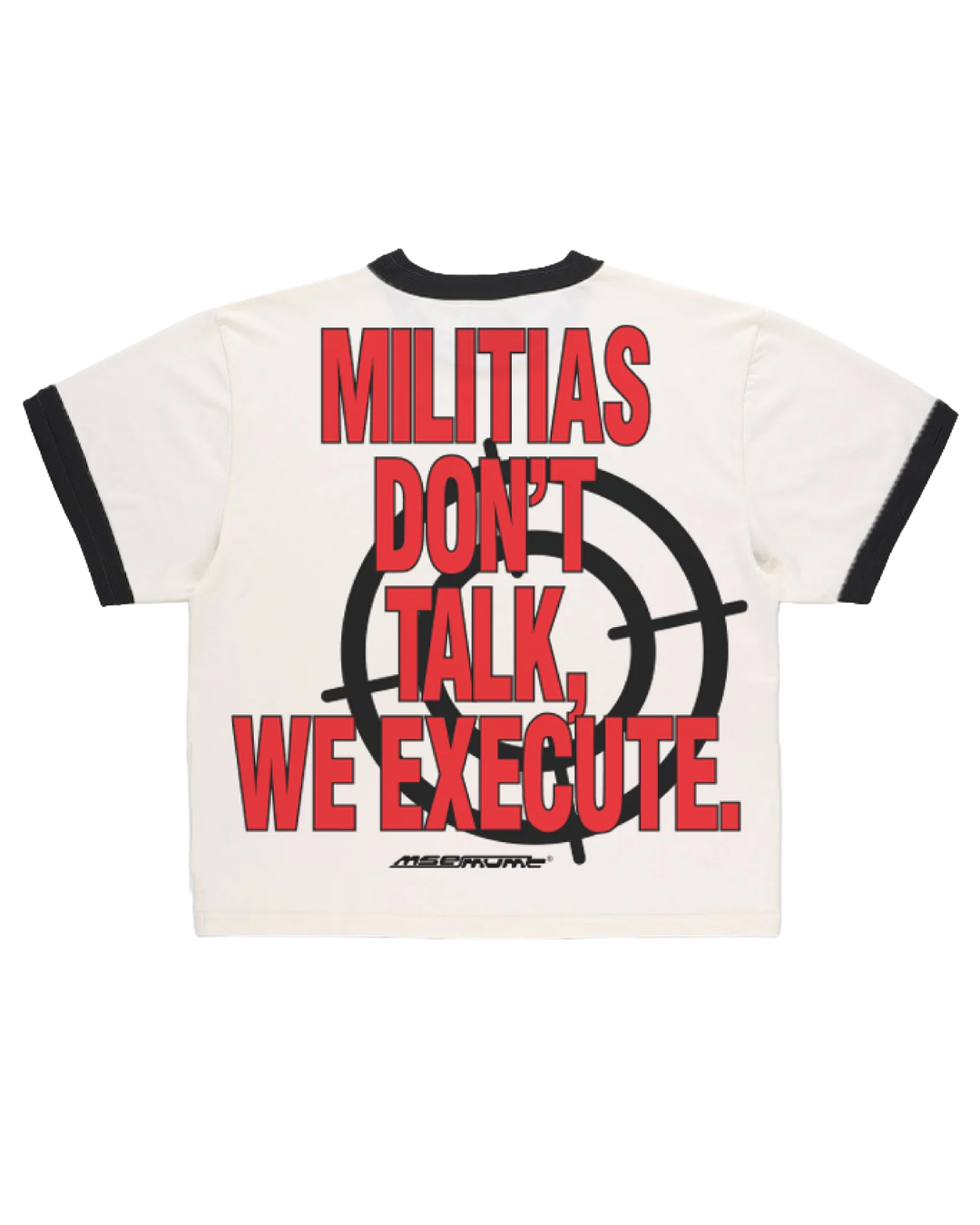 MILITIAS# CREW RINGER TEE
