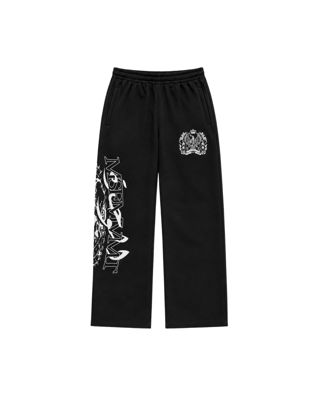 RAVAGERS# WIDE SWEATPANTS BLACK