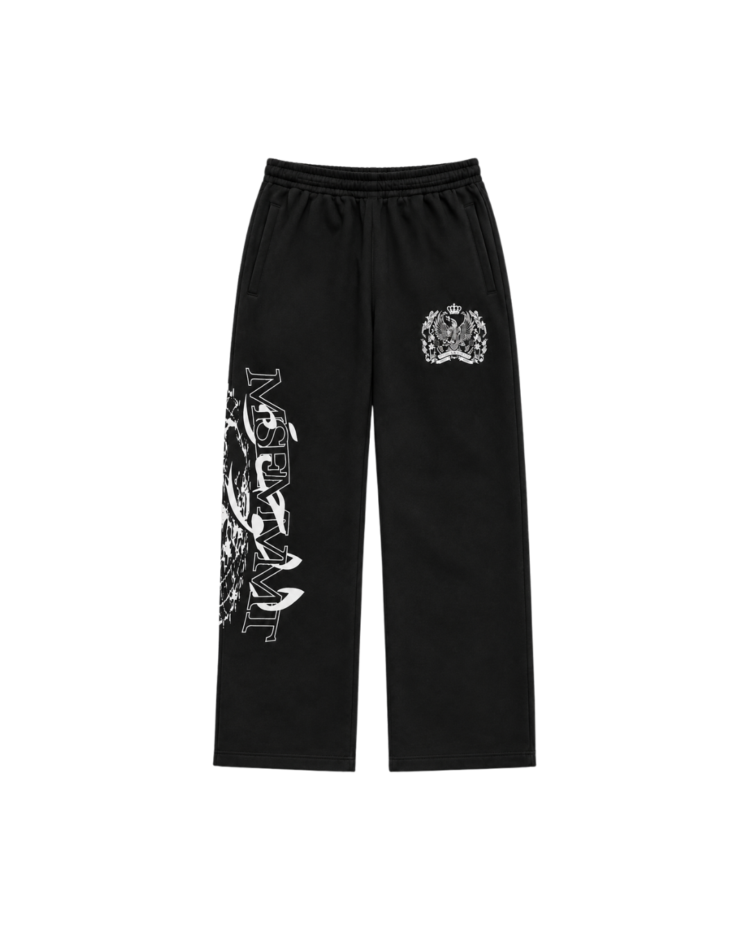 RAVAGERS# WIDE SWEATPANTS BLACK