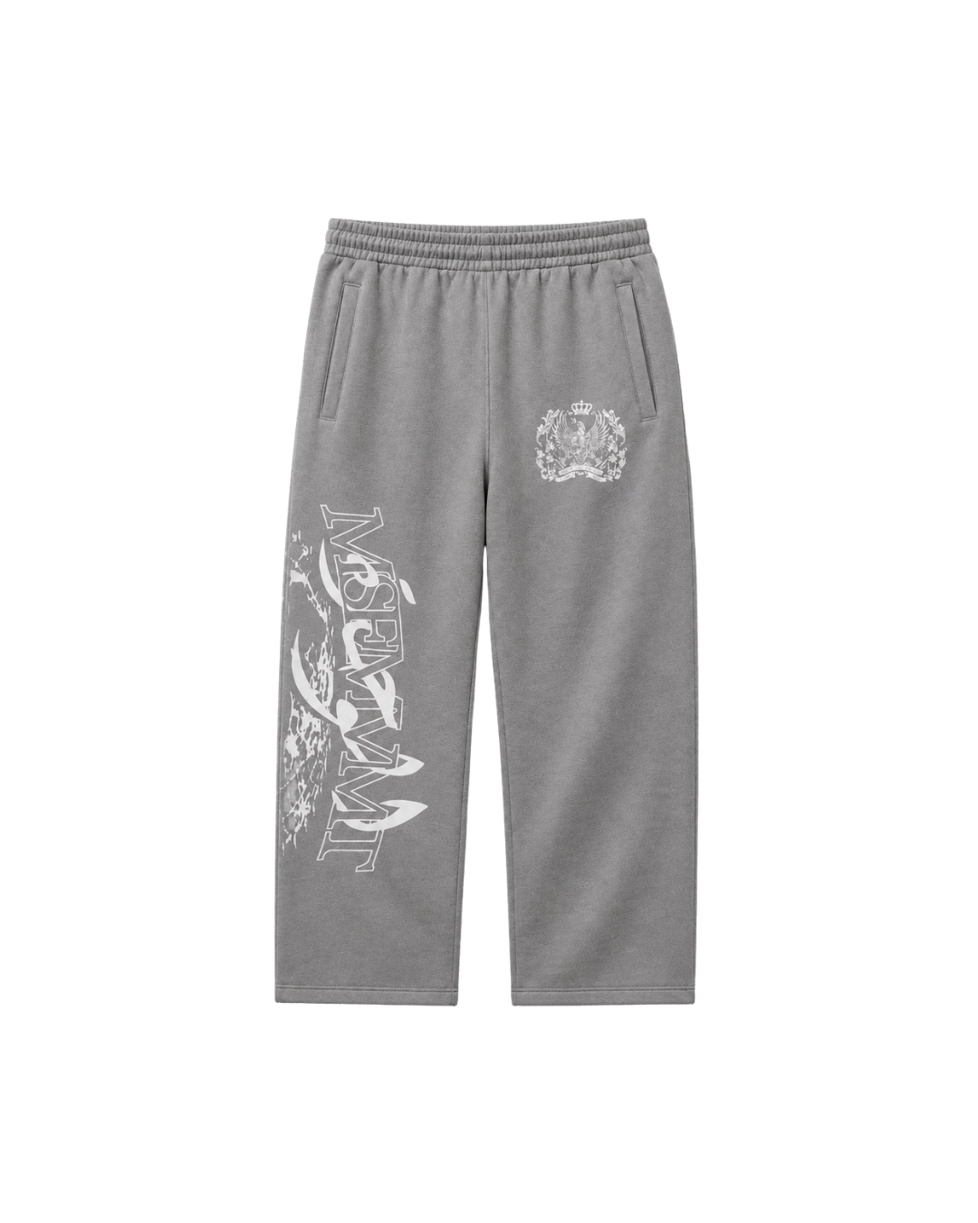 RAVAGERS# WIDE SWEATPANTS GREY