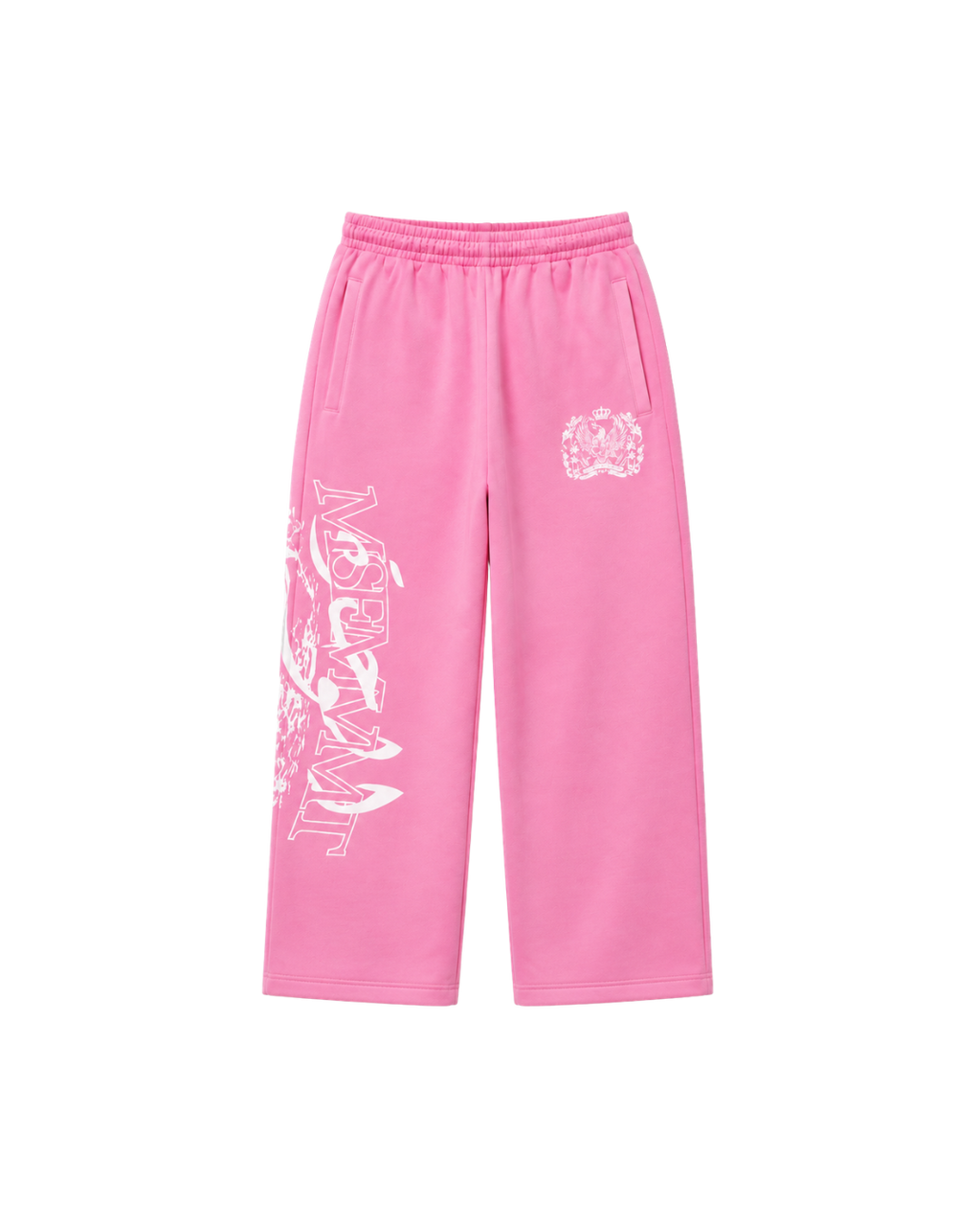 RAVAGERS# WIDE SWEATPANTS PINK