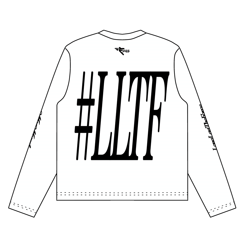 LLTF LONG SLEEVE — WHITE EDITION (BOXY FIT)